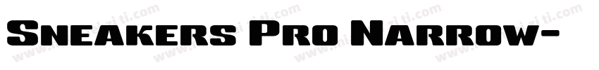 Sneakers Pro Narrow字体转换